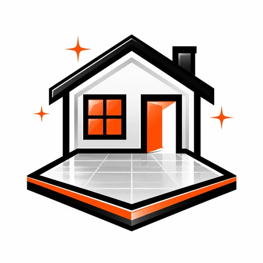 House icon representing residential home flooring